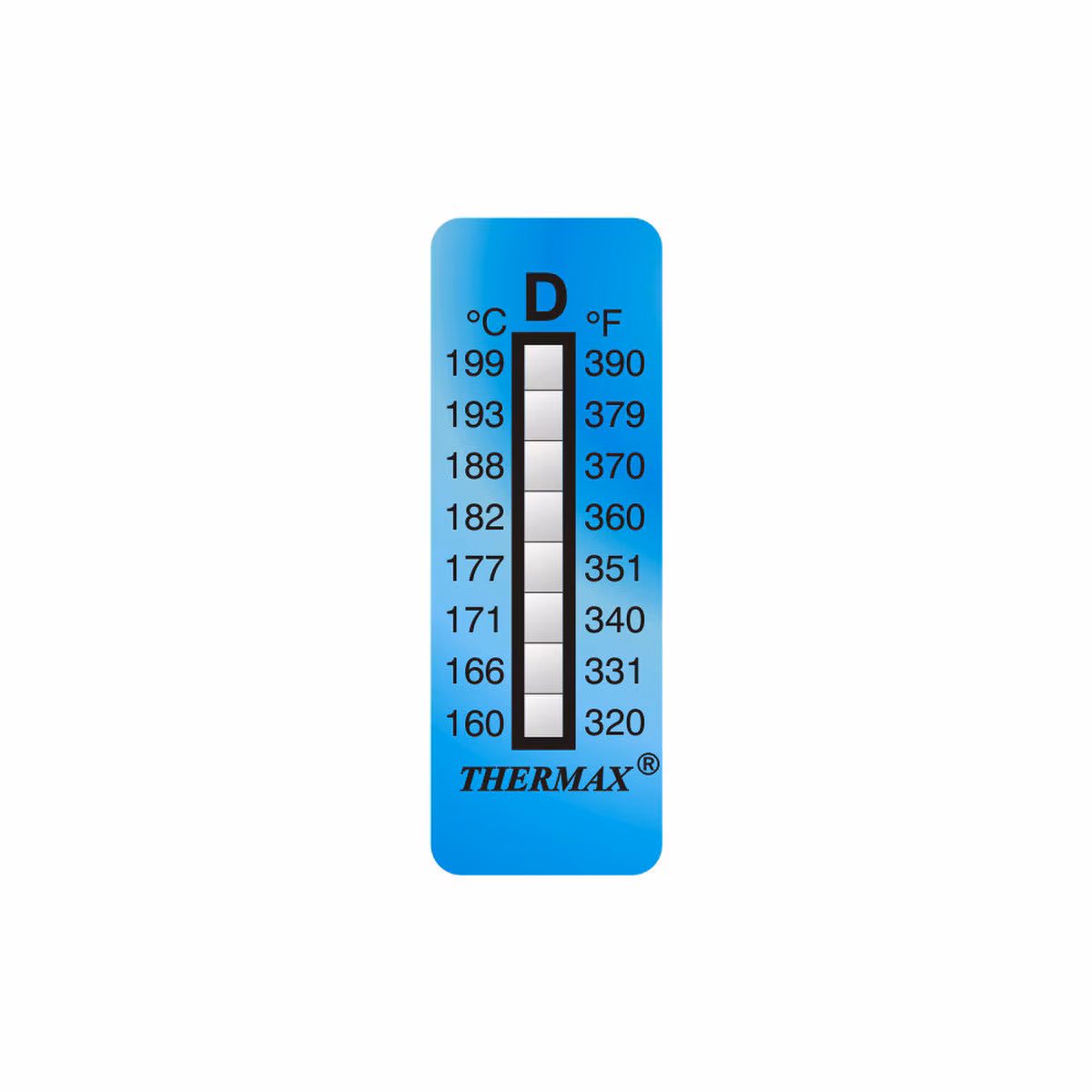 Thermax_8Level_StripD_320-390F GIẤY ĐO NHIỆT ĐỘ THERMAL 8 LEVEL