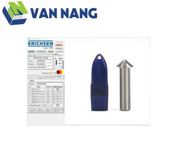 PAINT BORER TCG digital_result Máy đo độ dày lớp phủ Erichsen PAINT BORER TCG